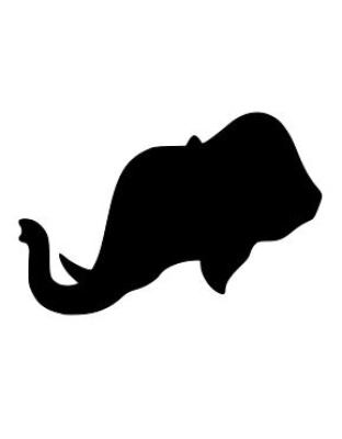 Elephant Head (Facing Left)